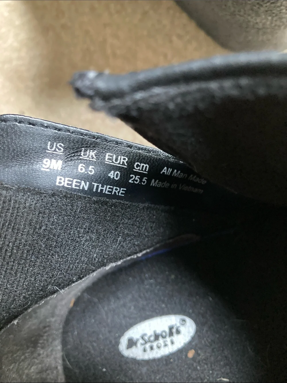 Dr. Scholls classic black